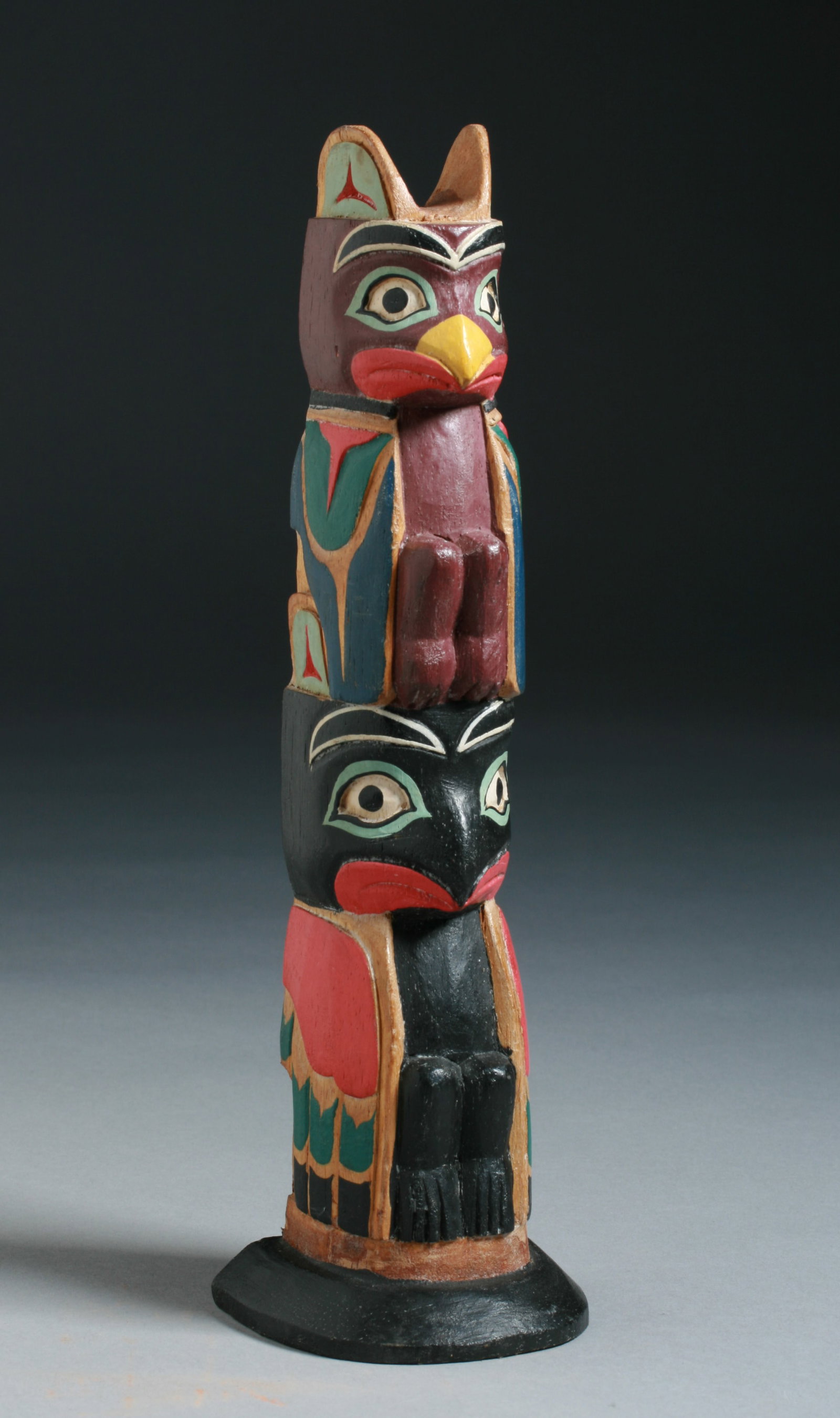 Northwest Coast Totem Pole Model - Native American (1 of 9)