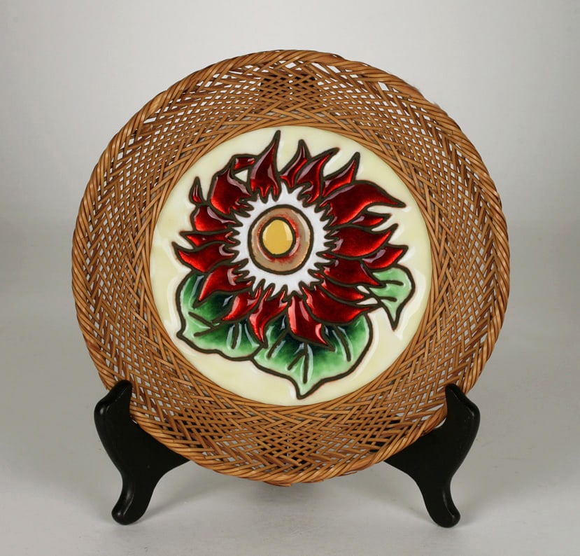 Japanese Wireless Cloisonne - Attributed to Ando (1 of 6)