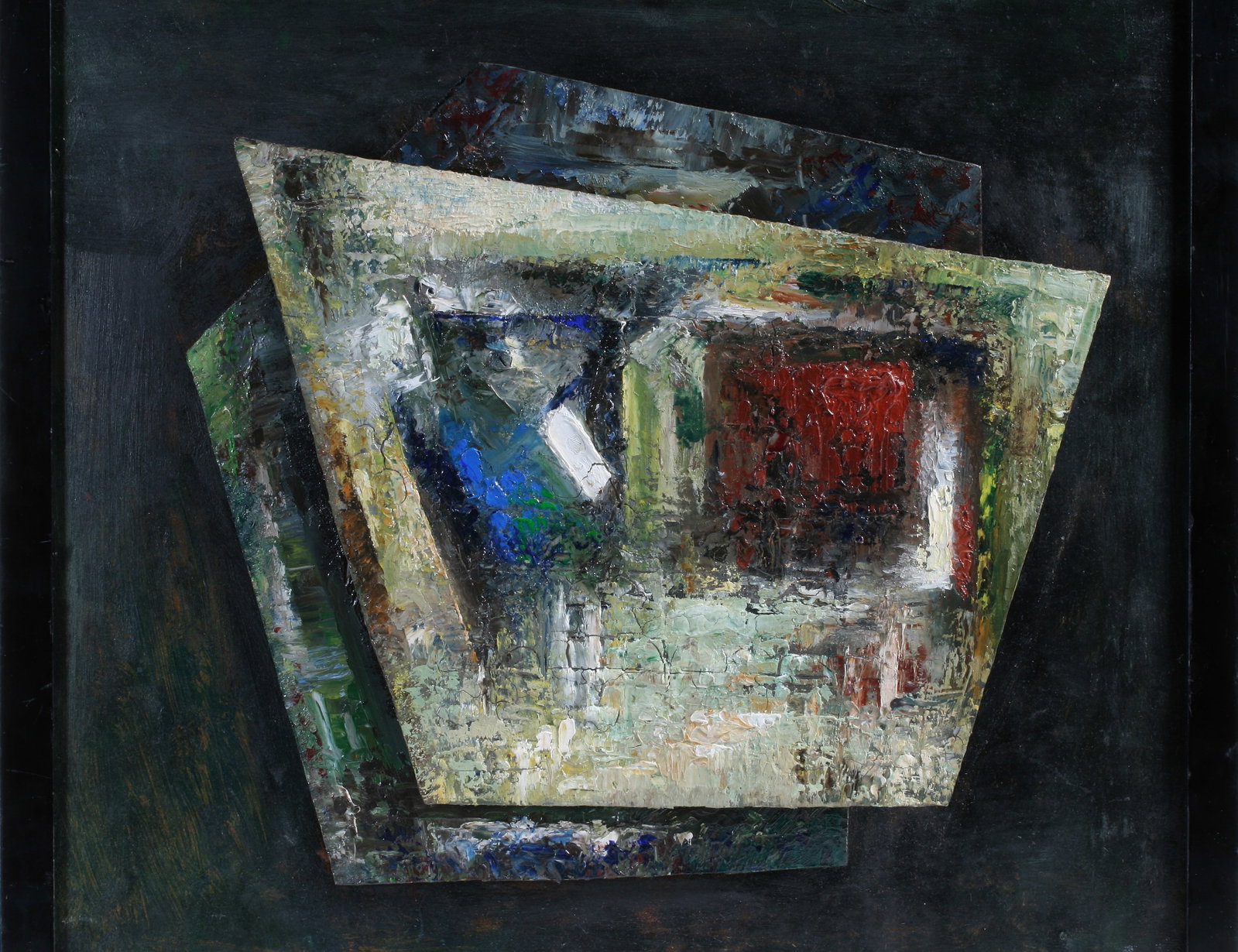 Andre Vigneau (1892 - 1968) French Abstract Painting 1960 (1 of 10)