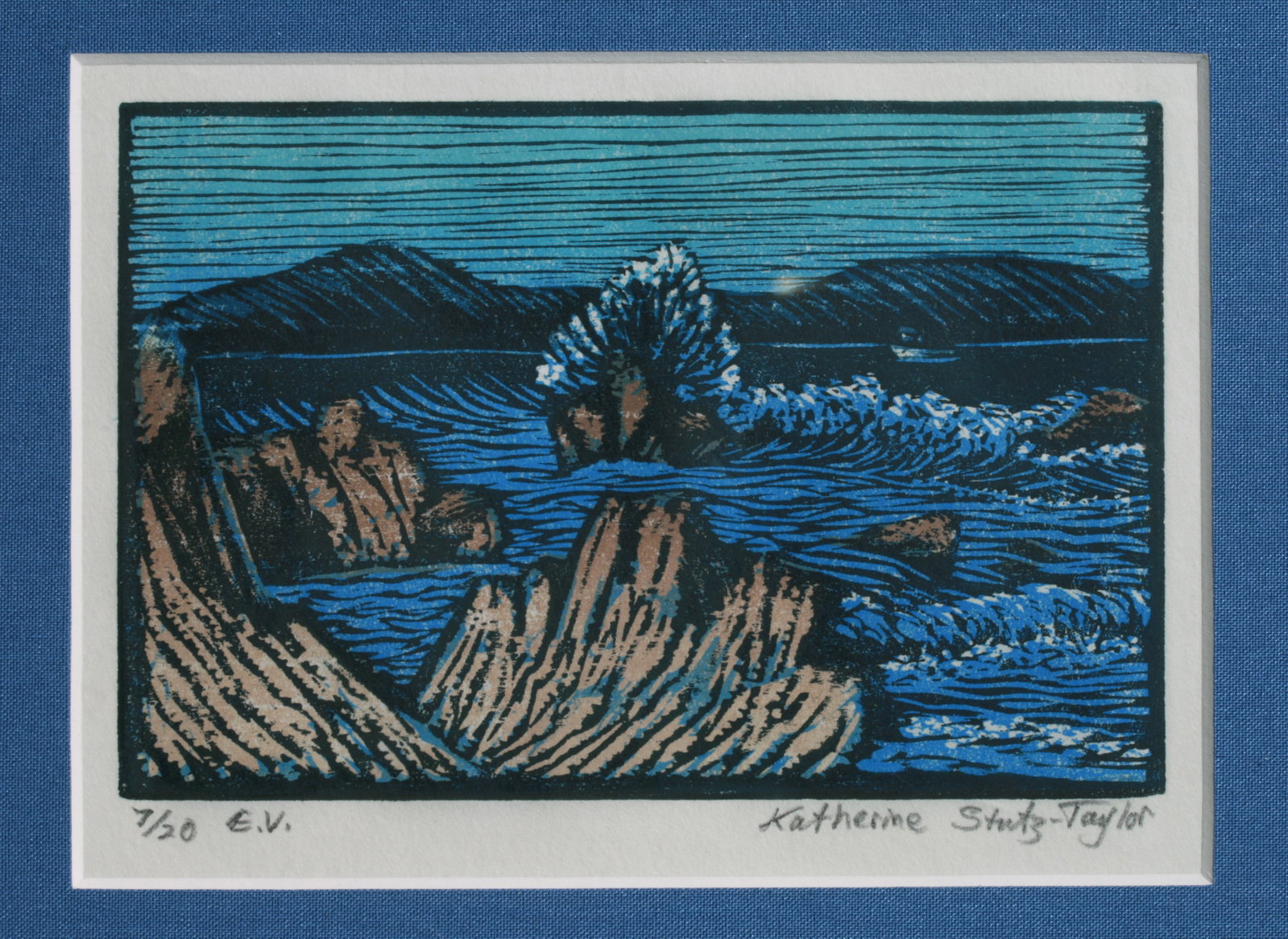 Katheryn Stutz-Taylor - Original California Color Woodcut Print (1 of 5)