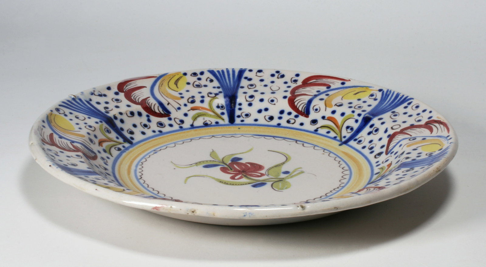 Faience Pottery Charger - Signed - 3