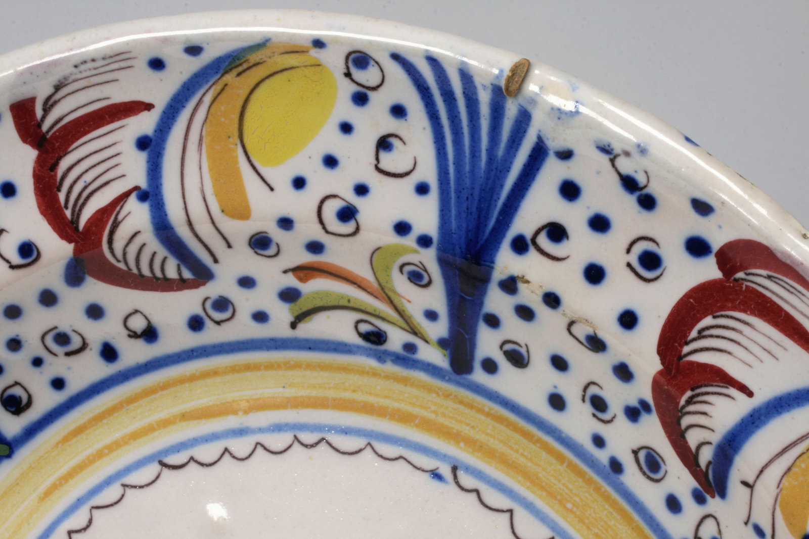 Faience Pottery Charger - Signed - 7