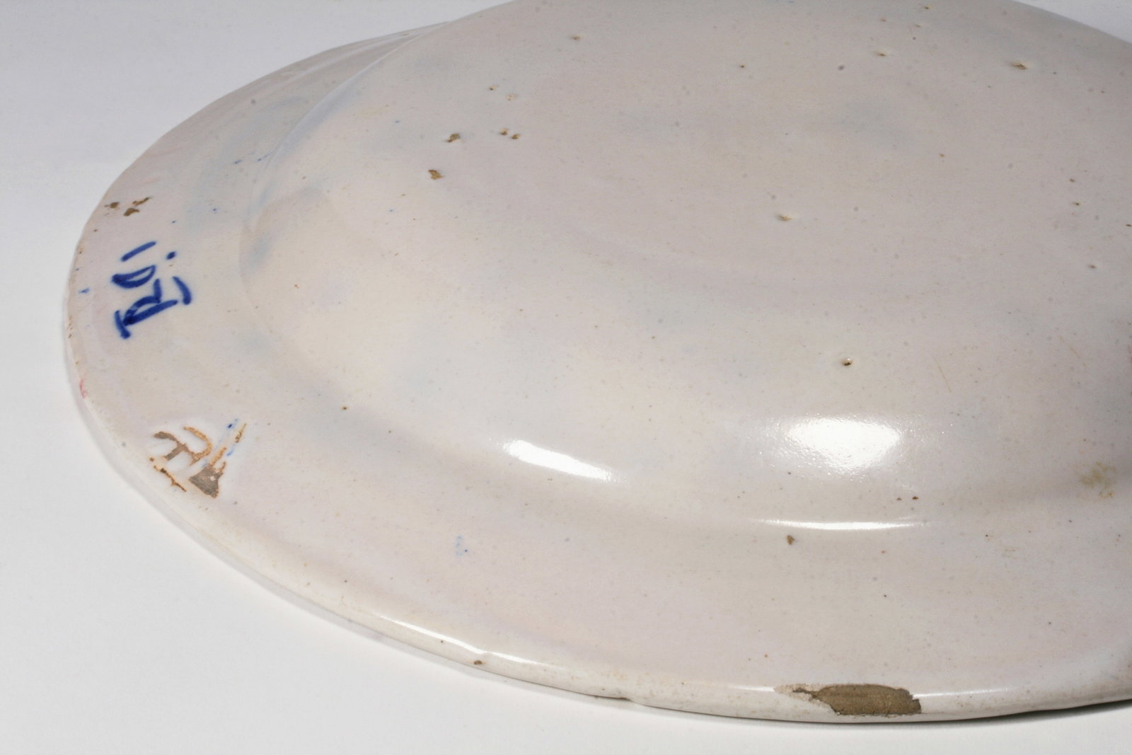 Faience Pottery Charger - Signed - 8