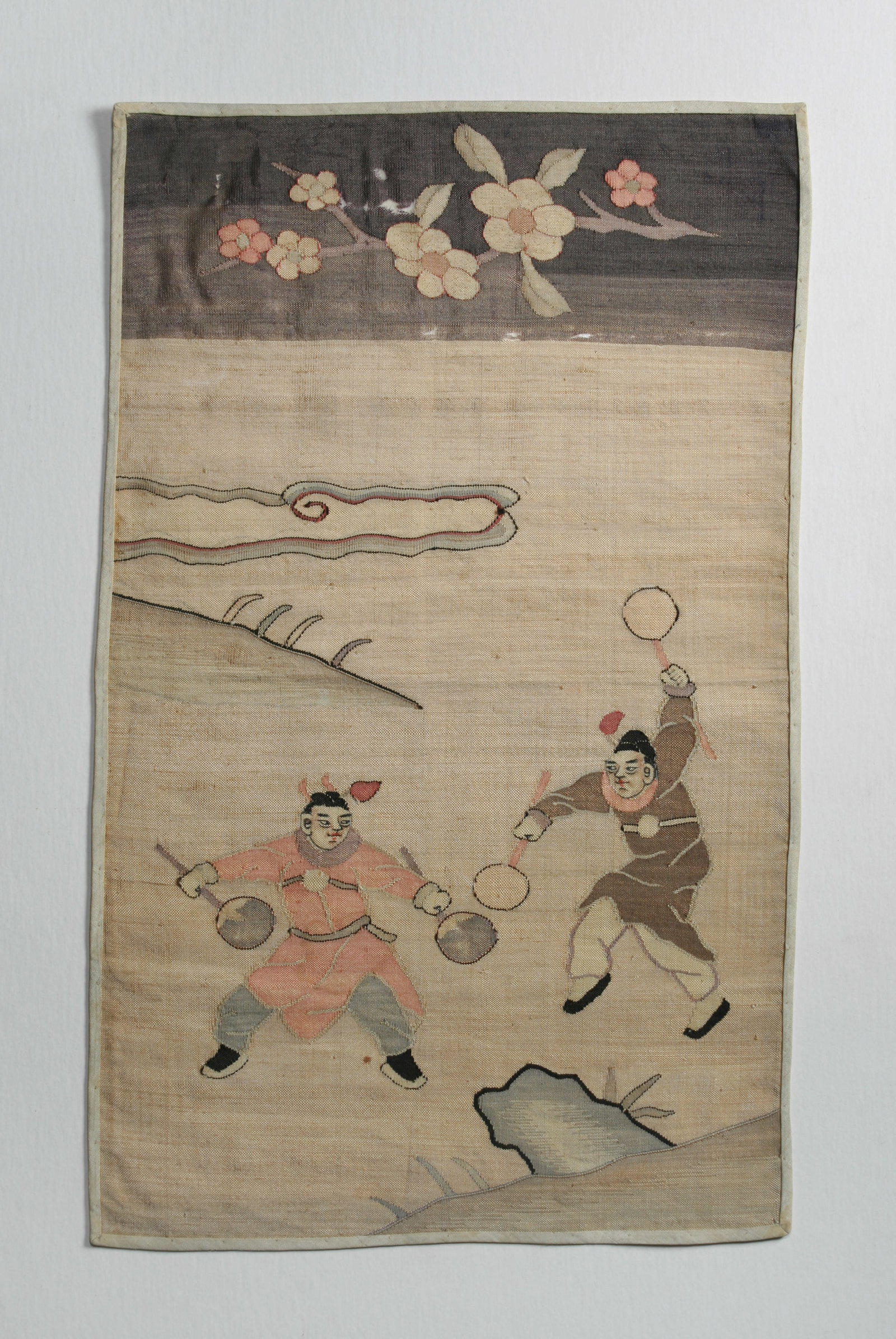 Antique Chinese Woven Silk Textile Panel (1 of 7)