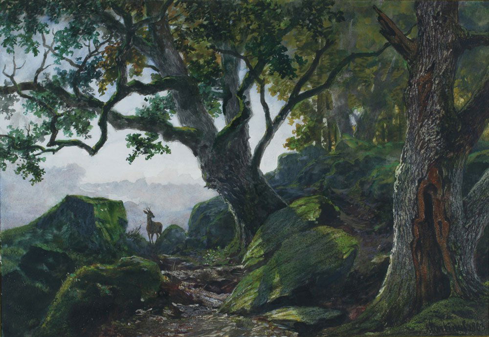 Martinus Kuytenbrouwer 1863 French Landscape Painting (1 of 10)