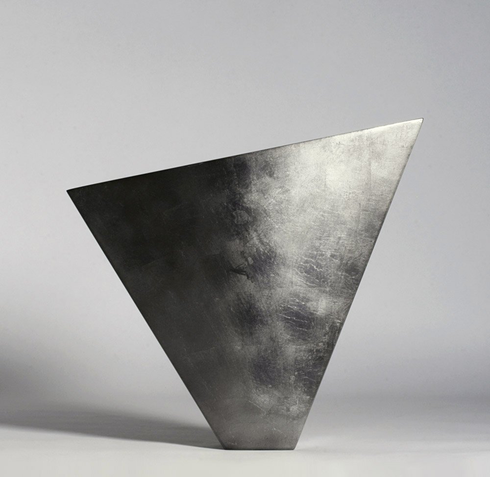 Modernist Silver Lacquer Vase Designed by Oleg Cassini (1 of 10)