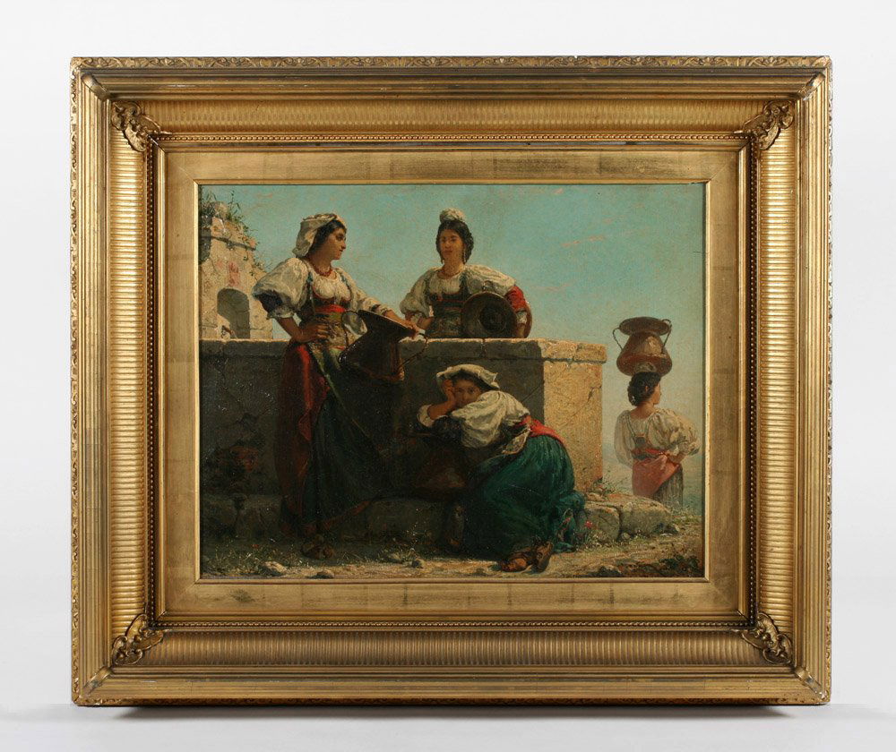 Edouard Brandon (French 1831-1897) Painting of Women (1 of 10)