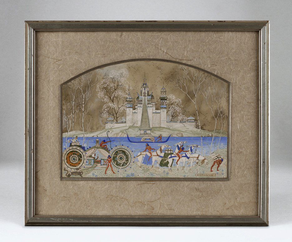 Dooley Dionysius  (1907-1996) Art Deco Fantasy Painting (1 of 9)