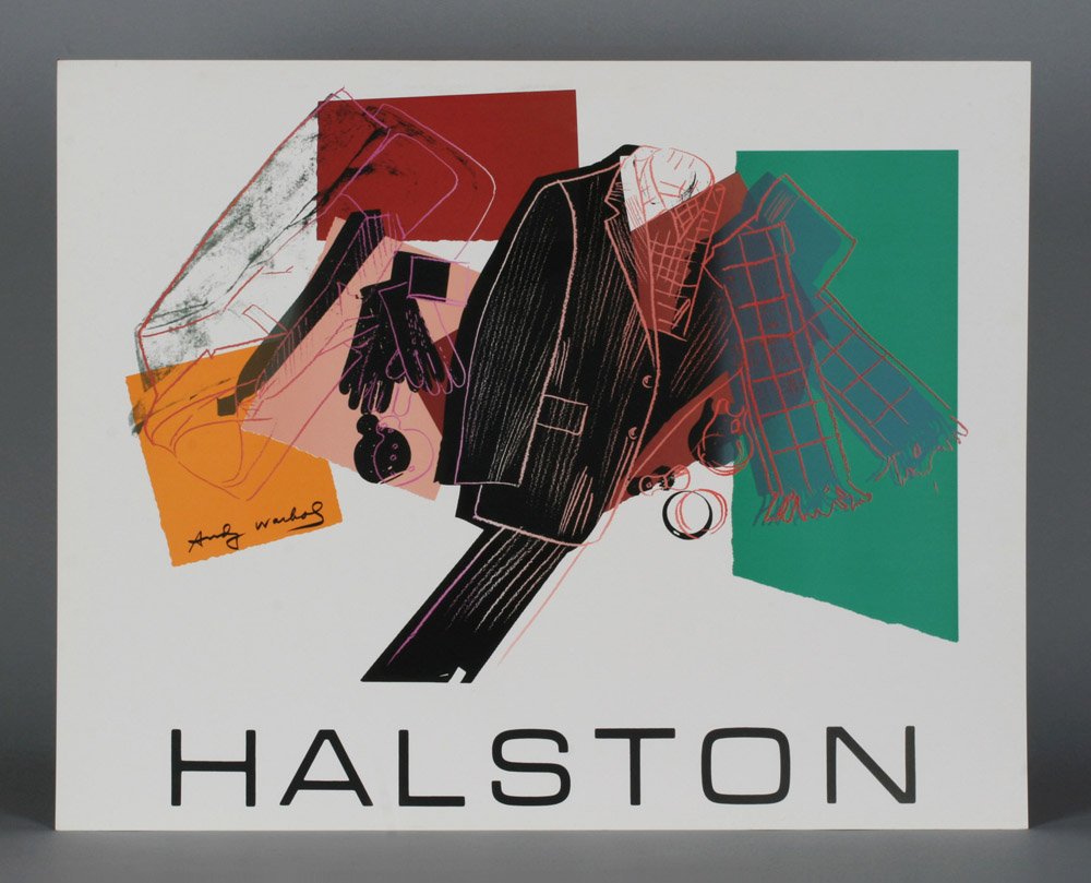 Andy Warhol Pop Art Serigraph - Halston Men’s Fashions (1 of 9)