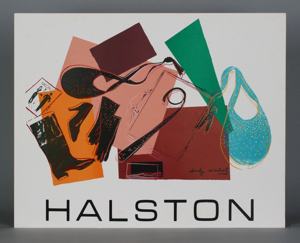 Andy Warhol Pop Art Serigraph-Halston Women’s Fashions (1 of 9)