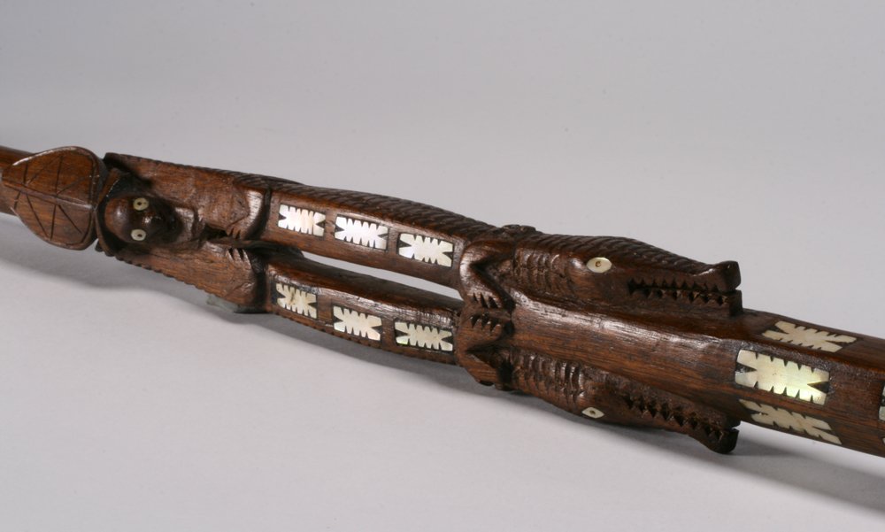 Solomon Islands Chief’s Staff with Shell Inlay (1 of 10)