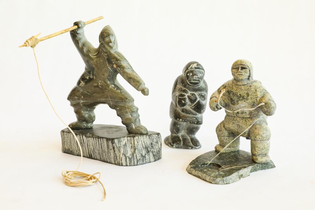 SYLABIC SIGNED INUIT SOAPSTONE CARVING COLLECTION (1 of 1)