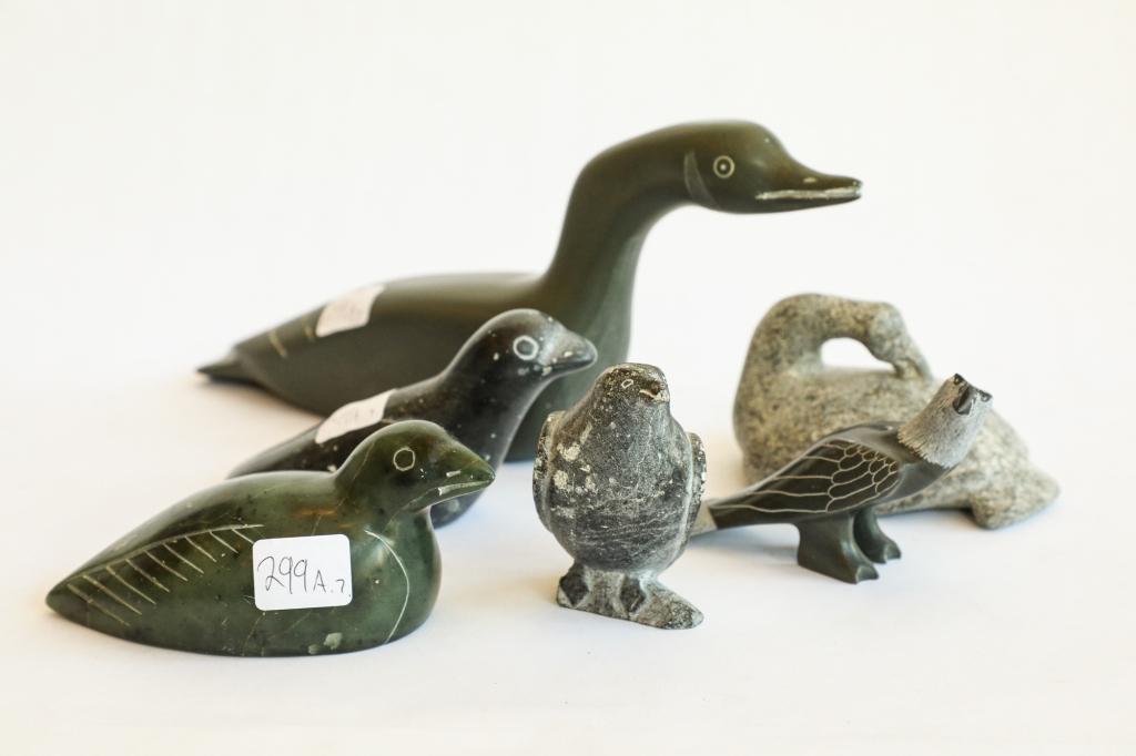 SYLABIC SIGNED INUIT SOAPSTONE CARVING COLLECTION (1 of 1)