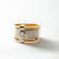 14 kt YELLOW & WHITE LADIES' GOLD RING