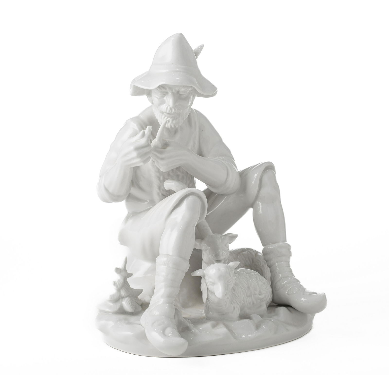 A 19TH CENTURY DRESDEN PORCELAIN FIGURINE (1 of 1)