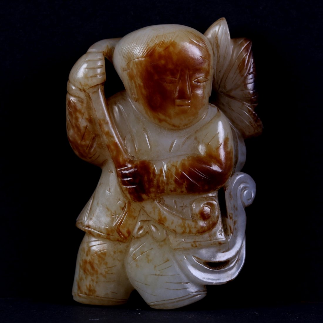 Chinese White Jade Figure. (1 of 5)