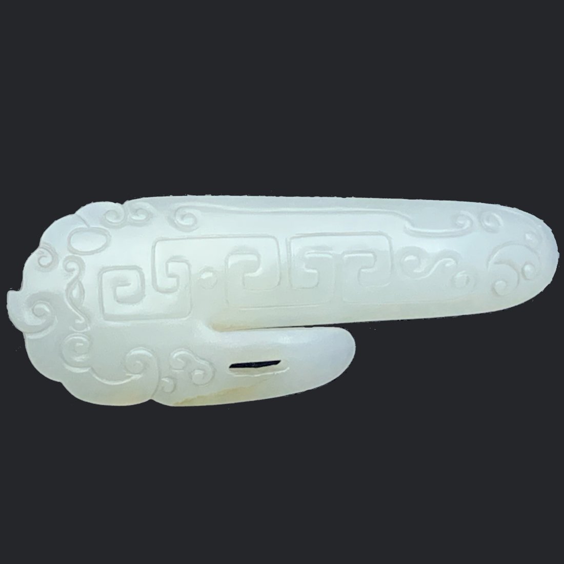 Chinese White Jade Painting Pin (1 of 4)