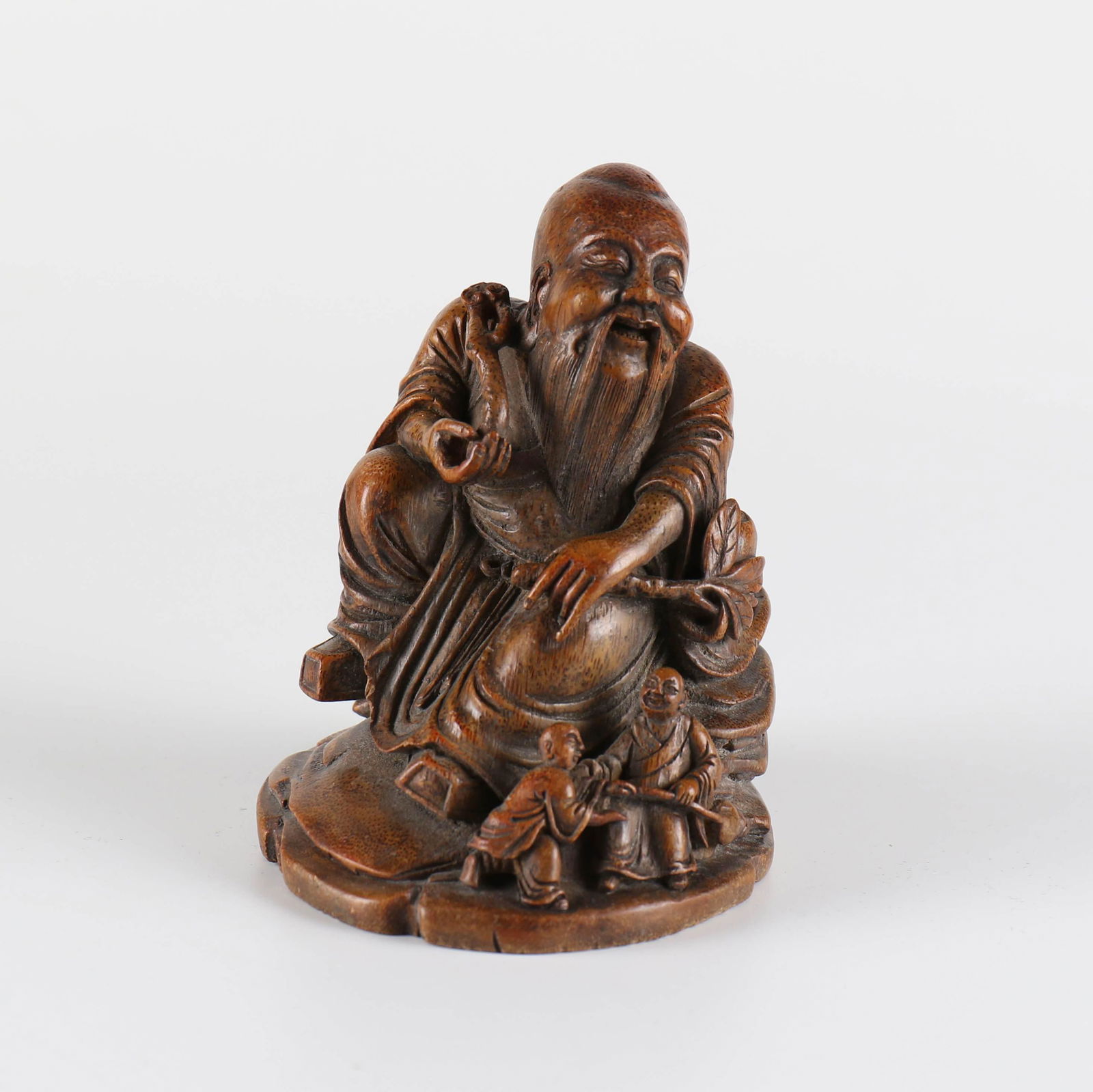 Chinese Carved Bamboo Figure (1 of 7)