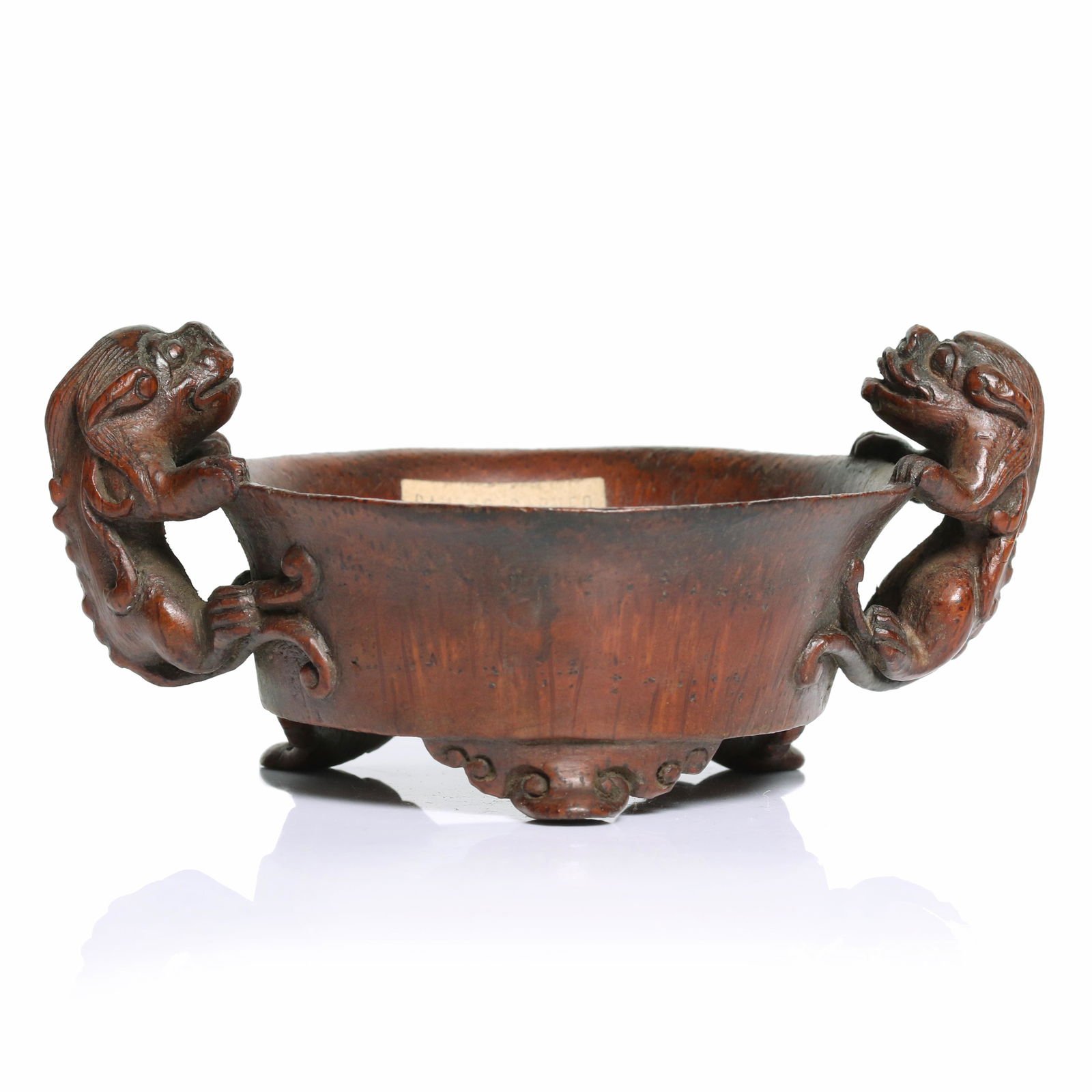 A Chinese Bamboo Carved Bowl (1 of 7)