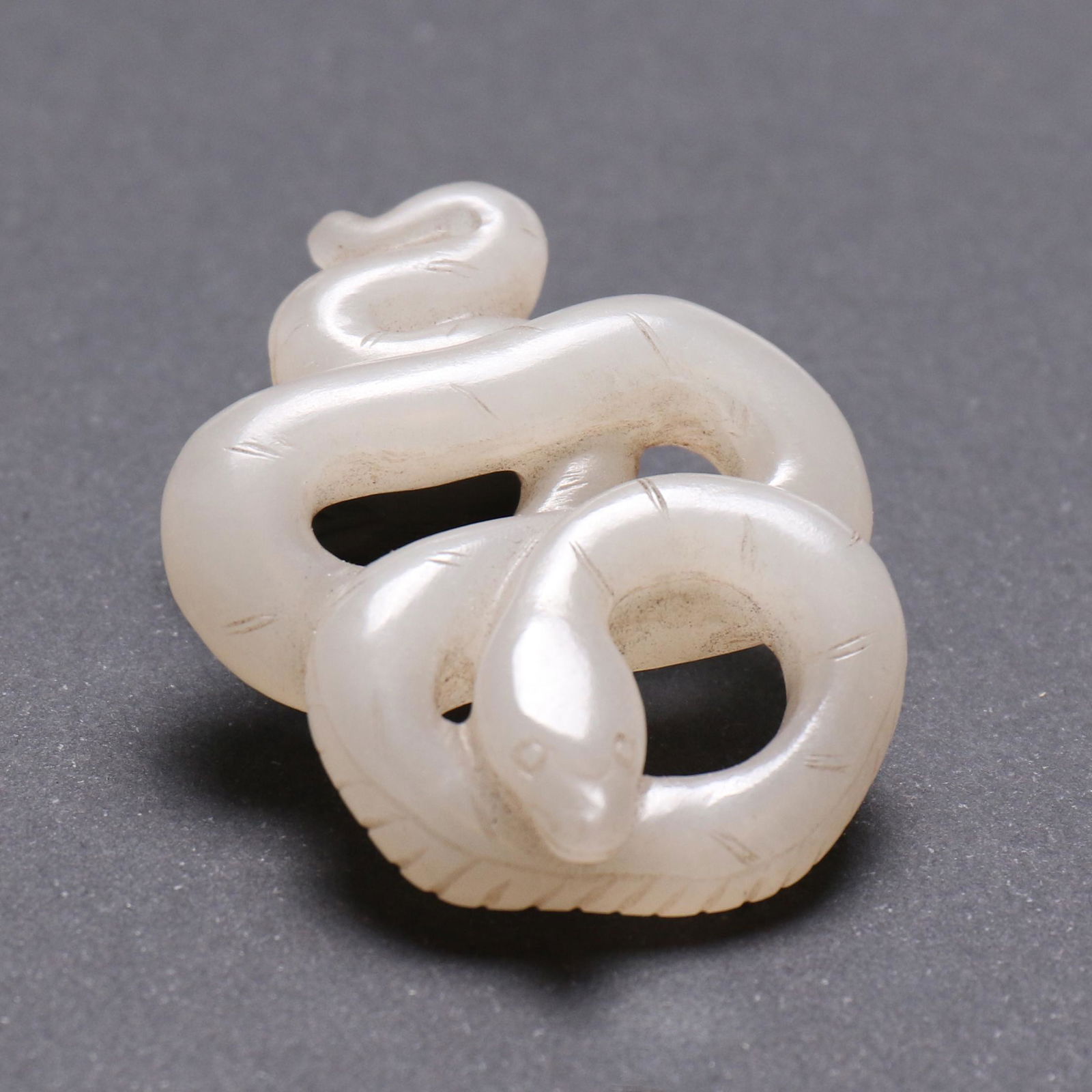 A Chinese White Jade Carved Figure (1 of 5)