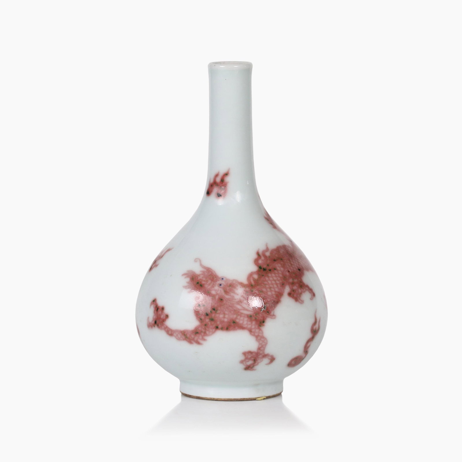 A Small Chinese Iron Red Glazed Porcelain Vase (1 of 7)