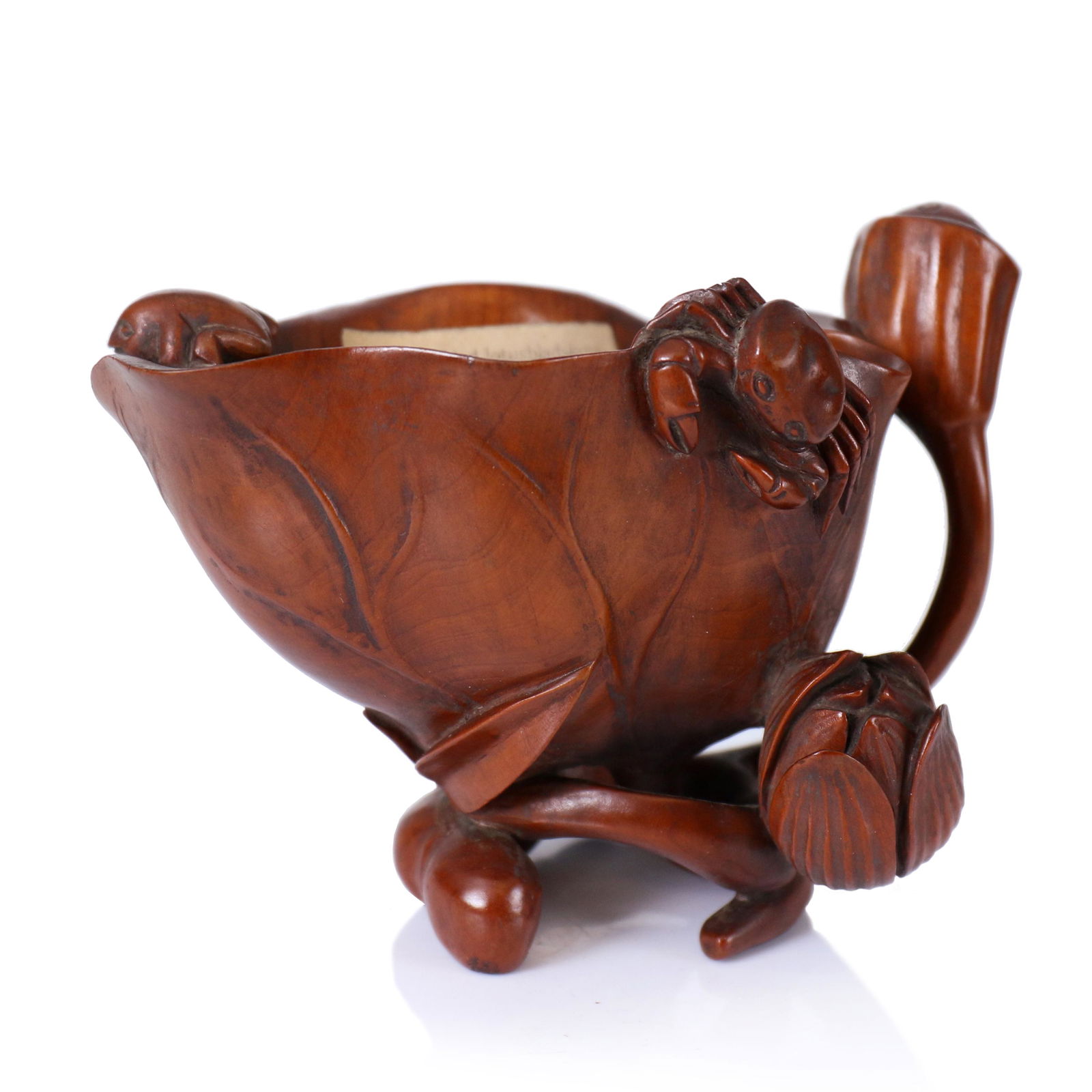 A Chinese Huangyang Hardwood Carved Cup (1 of 8)