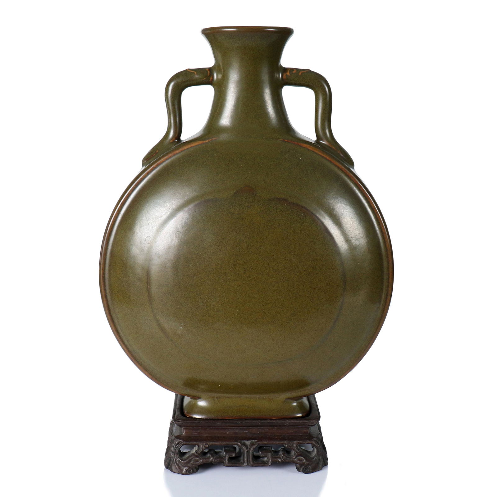 A Chinese Tea Dust Glazed Porcelain Vase (1 of 8)