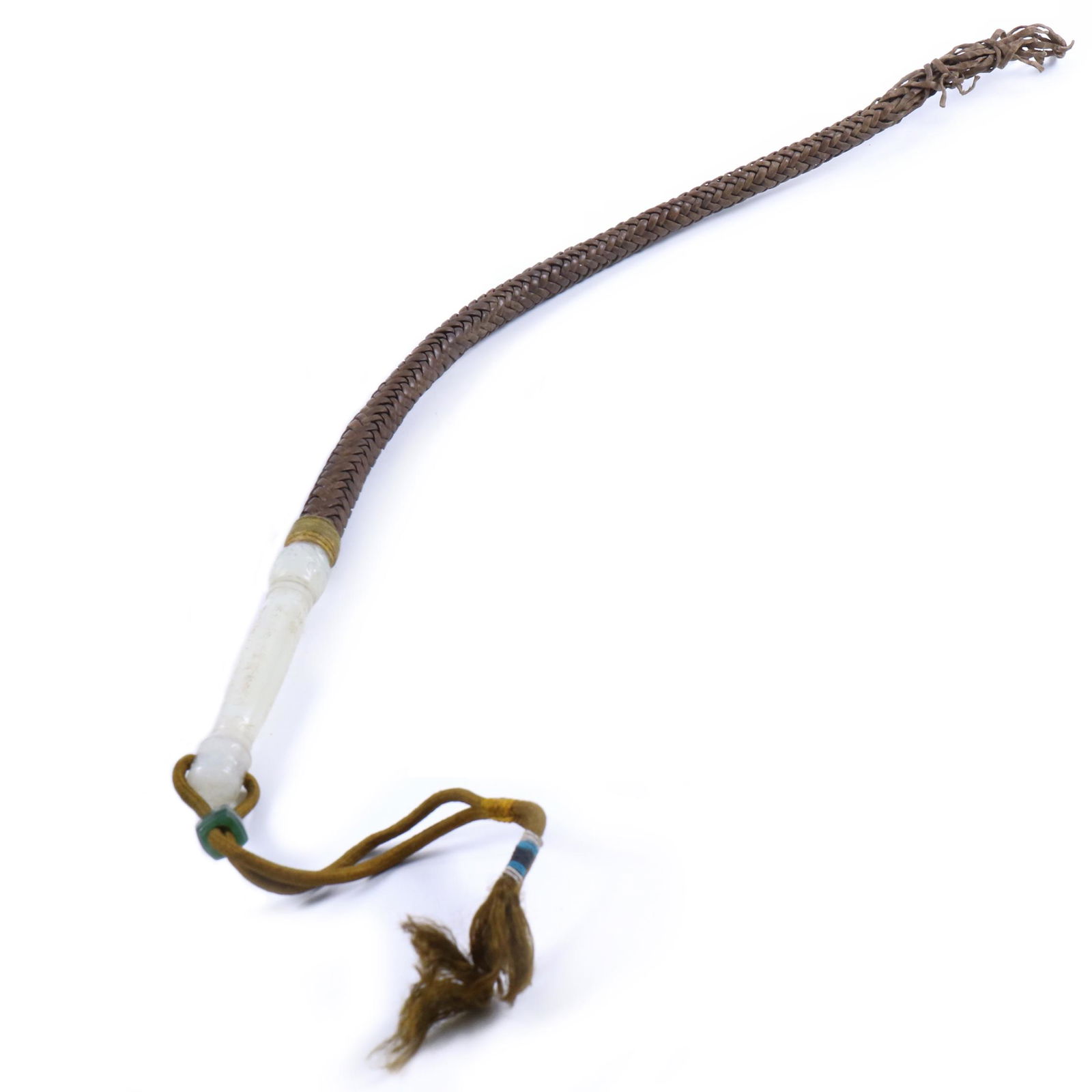 A Chinese White Jade Carved Horsewhip (1 of 14)