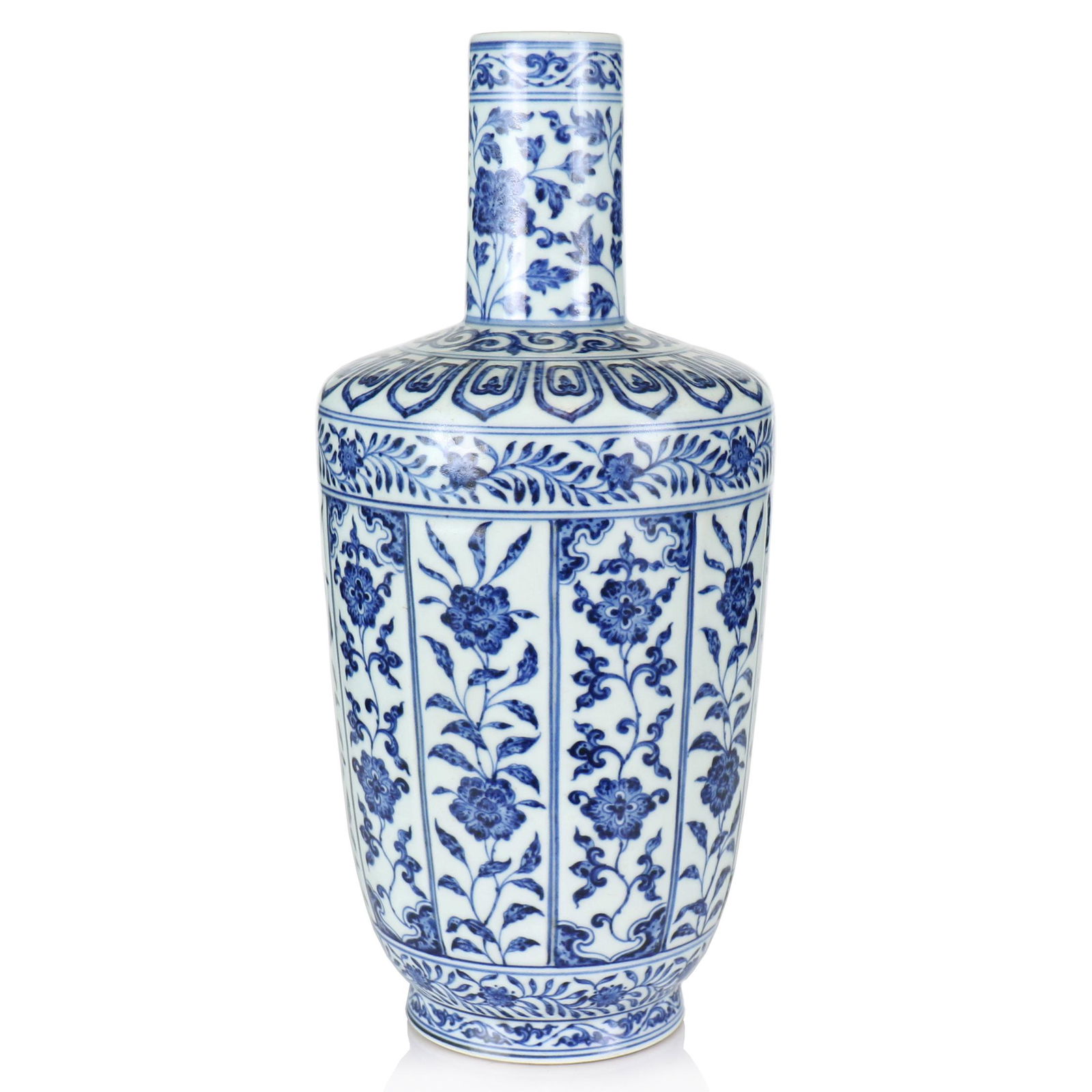 A Chinese Blue And White Glazed Porcelain Vase (1 of 7)