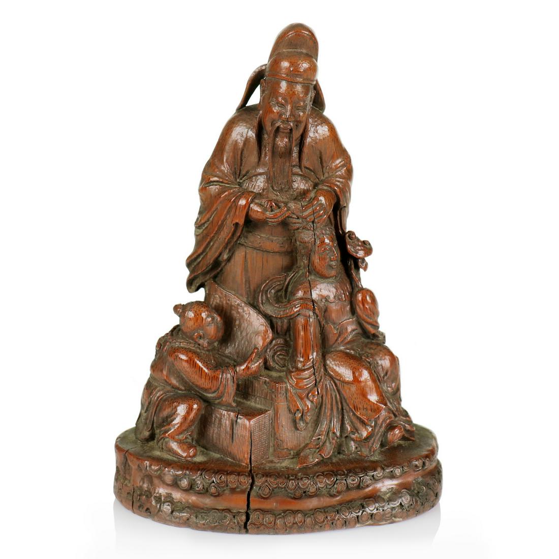 A Chinese Bamboo Carved Figure (1 of 10)