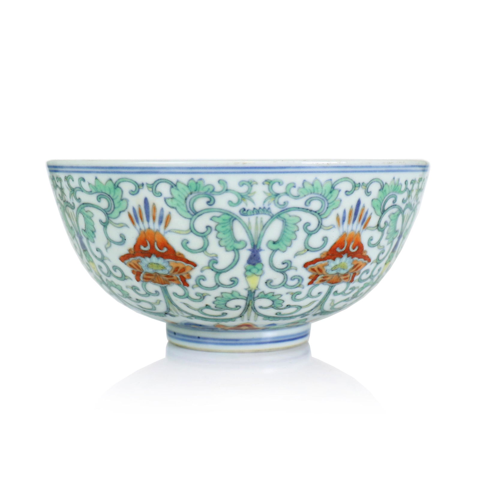A Chinese Doucai Glazed Porcelain Bowl (1 of 6)