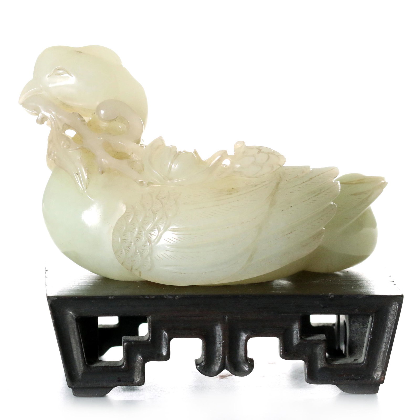 A White Jade Bird Shaped Water Pot With Stand (1 of 8)