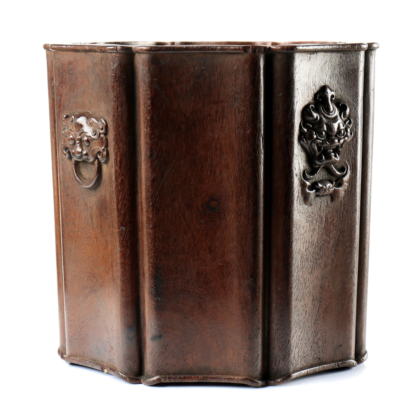 A Chinese Carved Huang Hua Li Brush Pot (1 of 8)