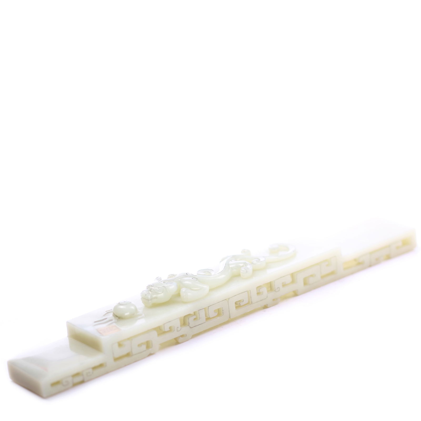 Chinese White Jade Carved Paperweight (1 of 7)