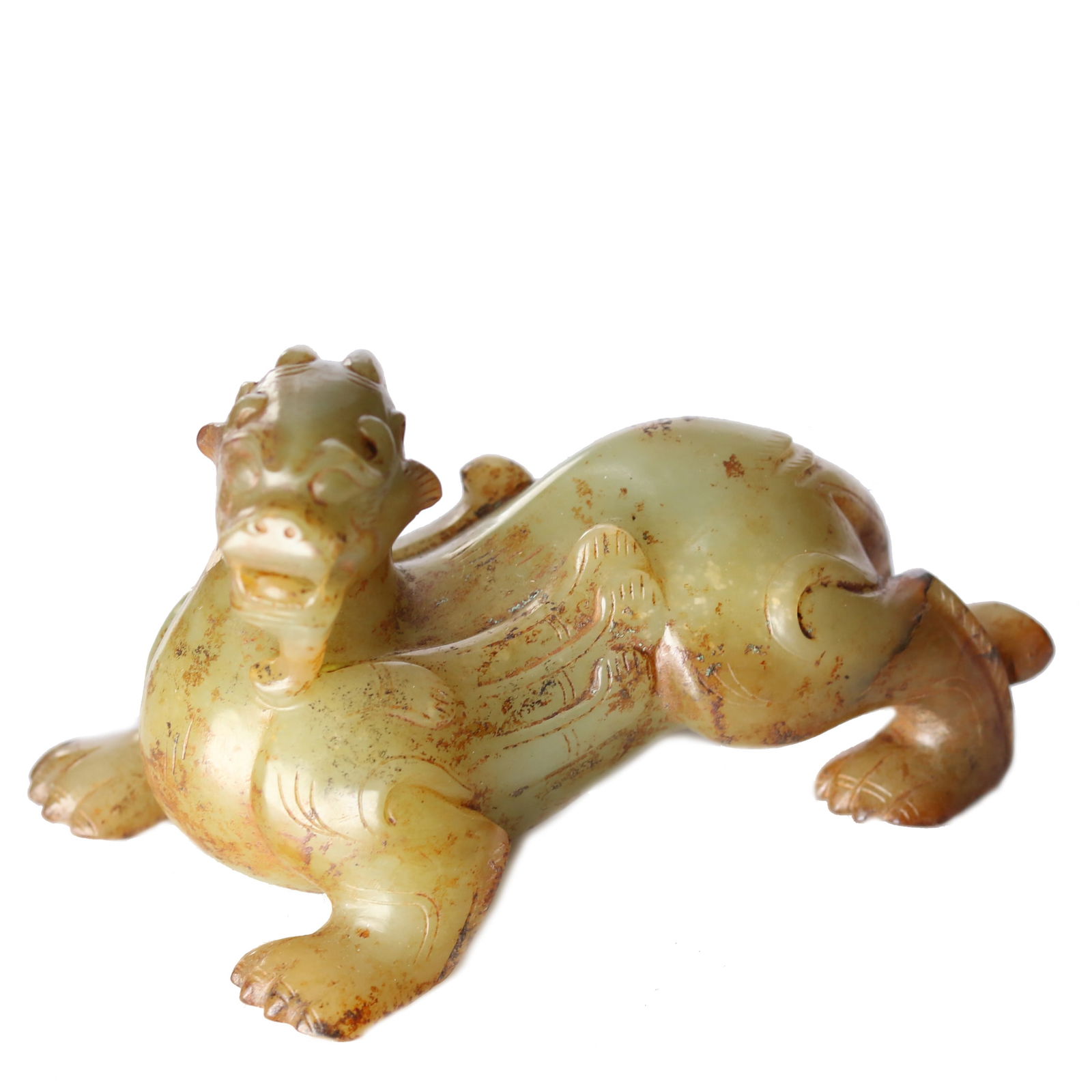 Chinese Jade Carved Mythical Creatures (1 of 6)