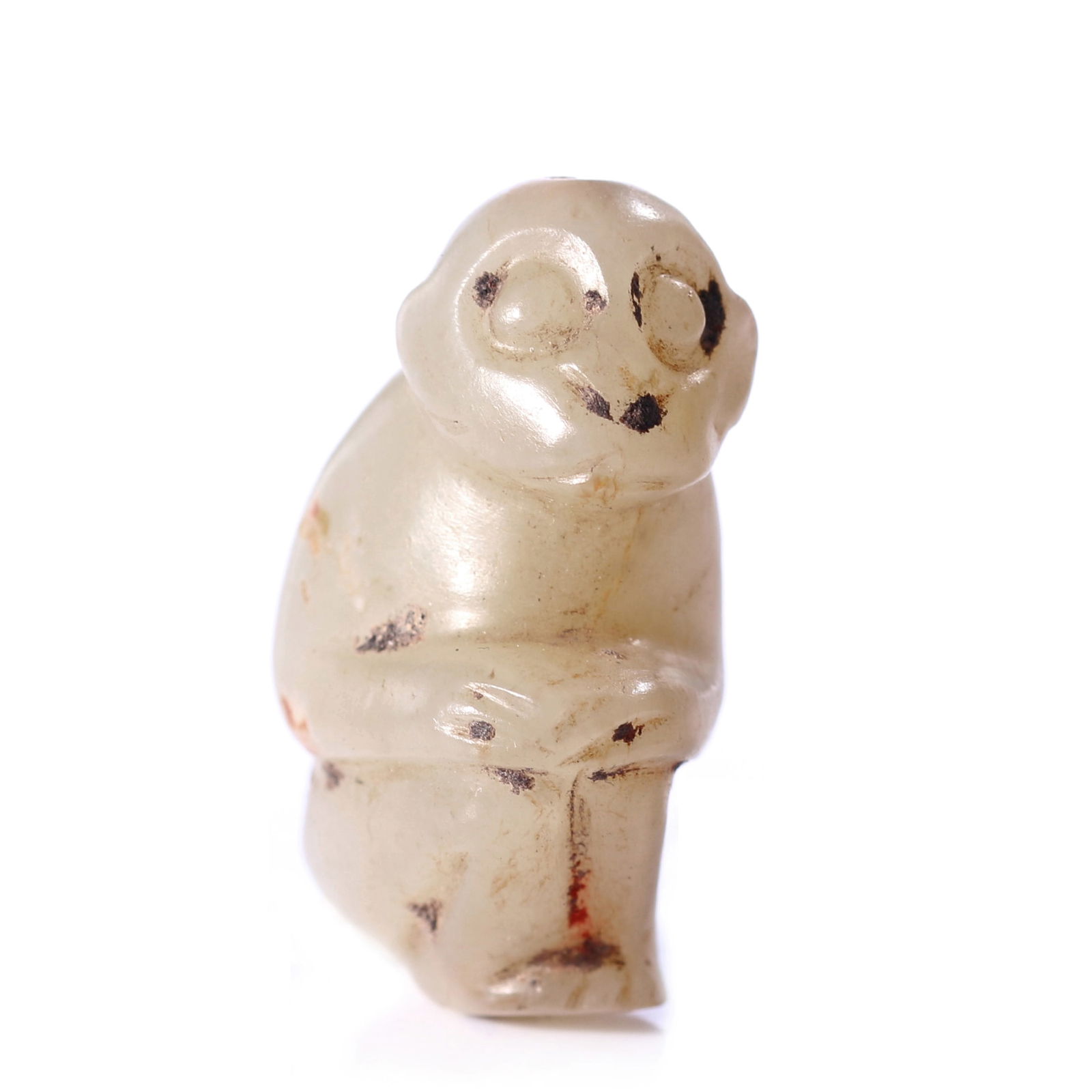 Chinese White Jade Carved Pendant (1 of 8)