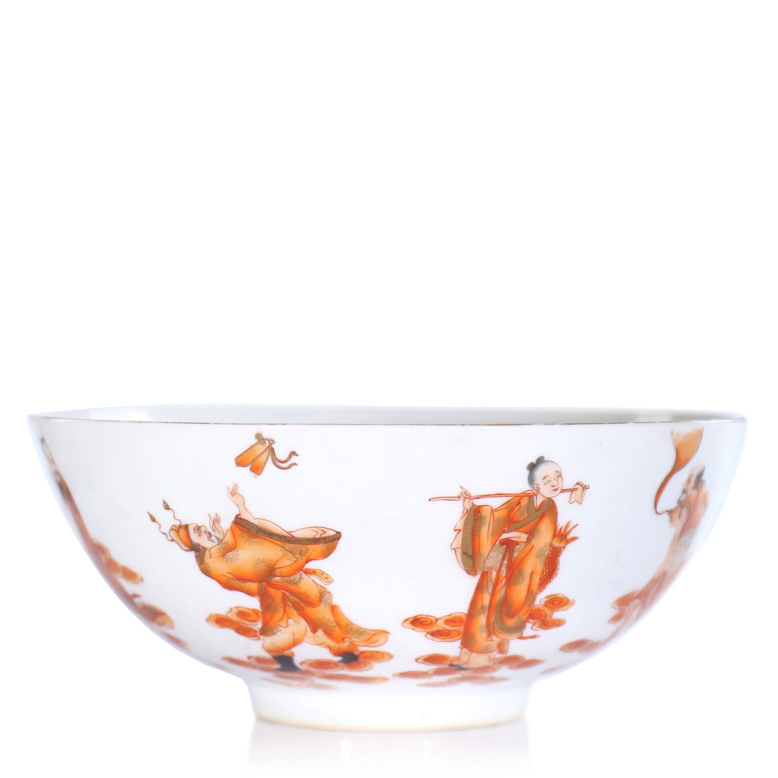 Chinese Iron Red Glazed Porcelain Bowl (1 of 8)