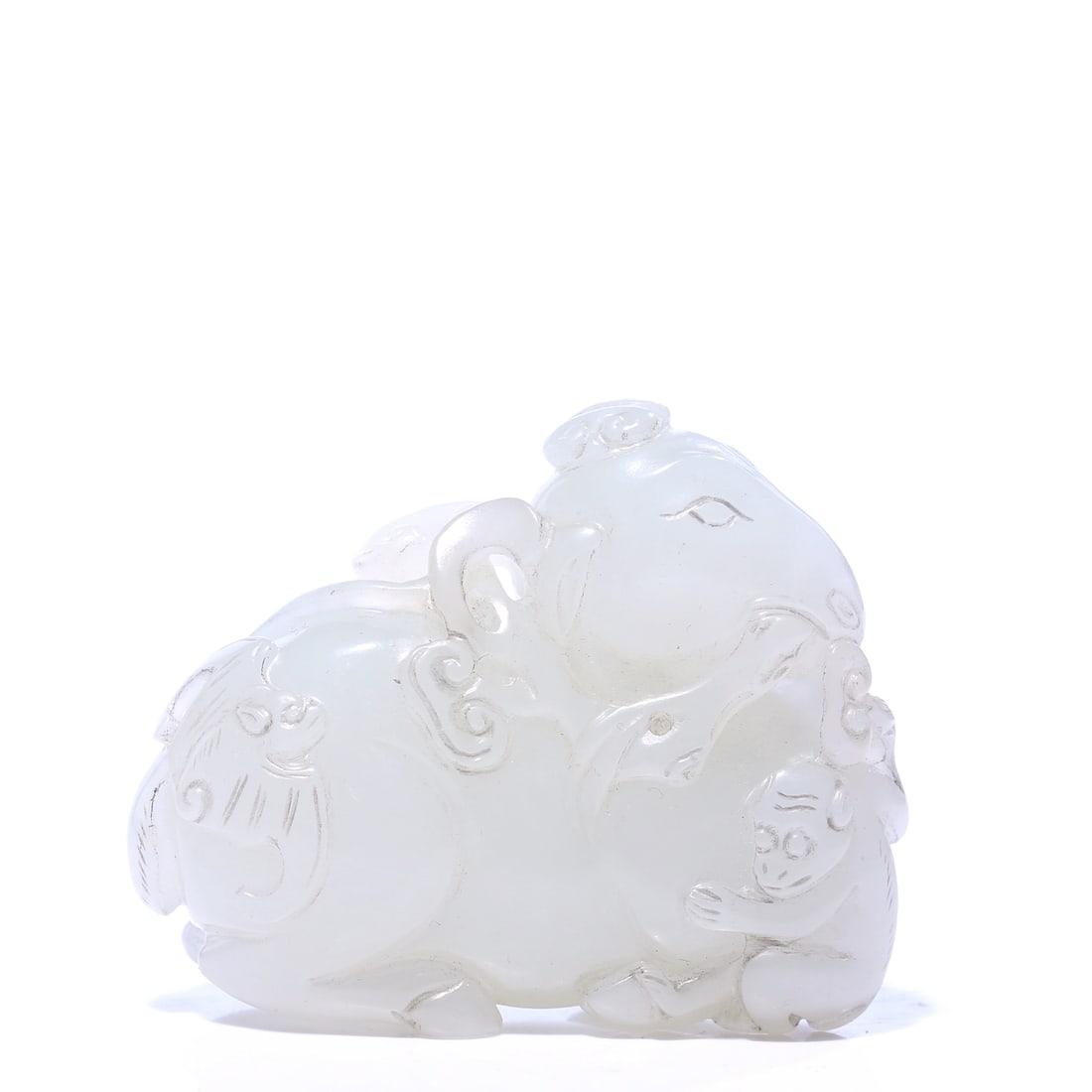 Chinese White Jade Carved Pendant (1 of 7)