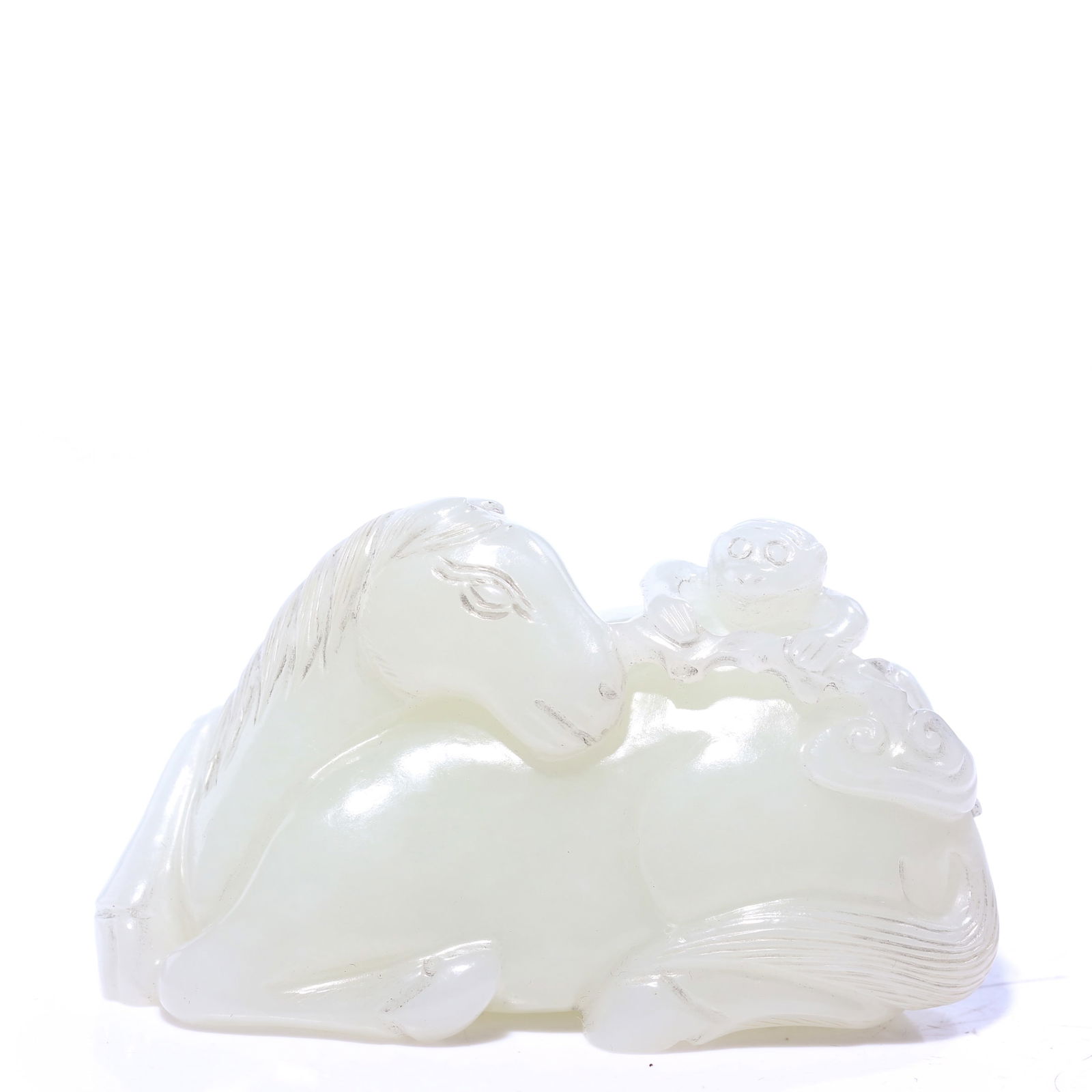 Chinese White Jade Carved Pendant (1 of 8)