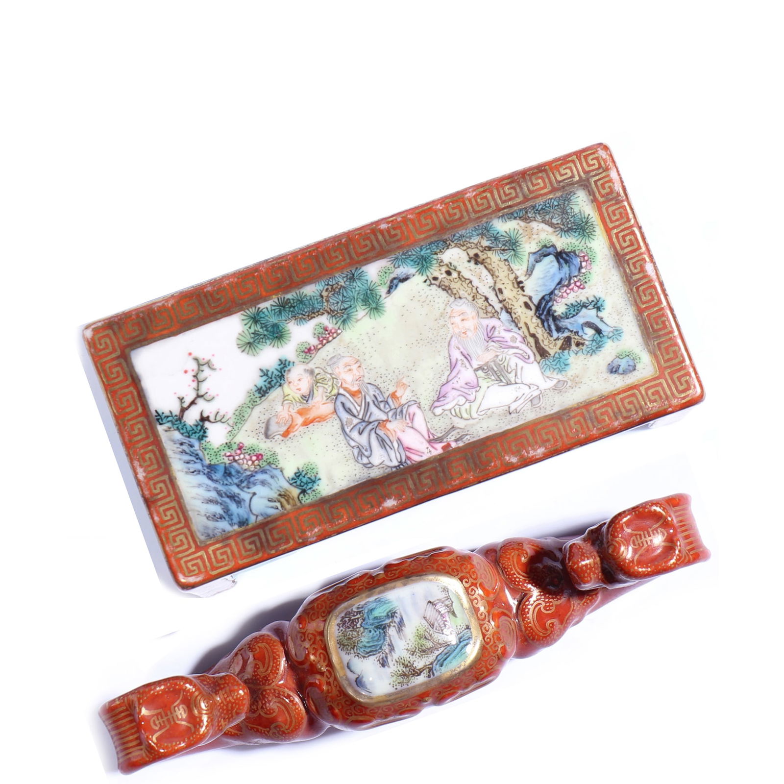 Chinese Famille-Rose Porcelain Stationery Accessories (1 of 6)