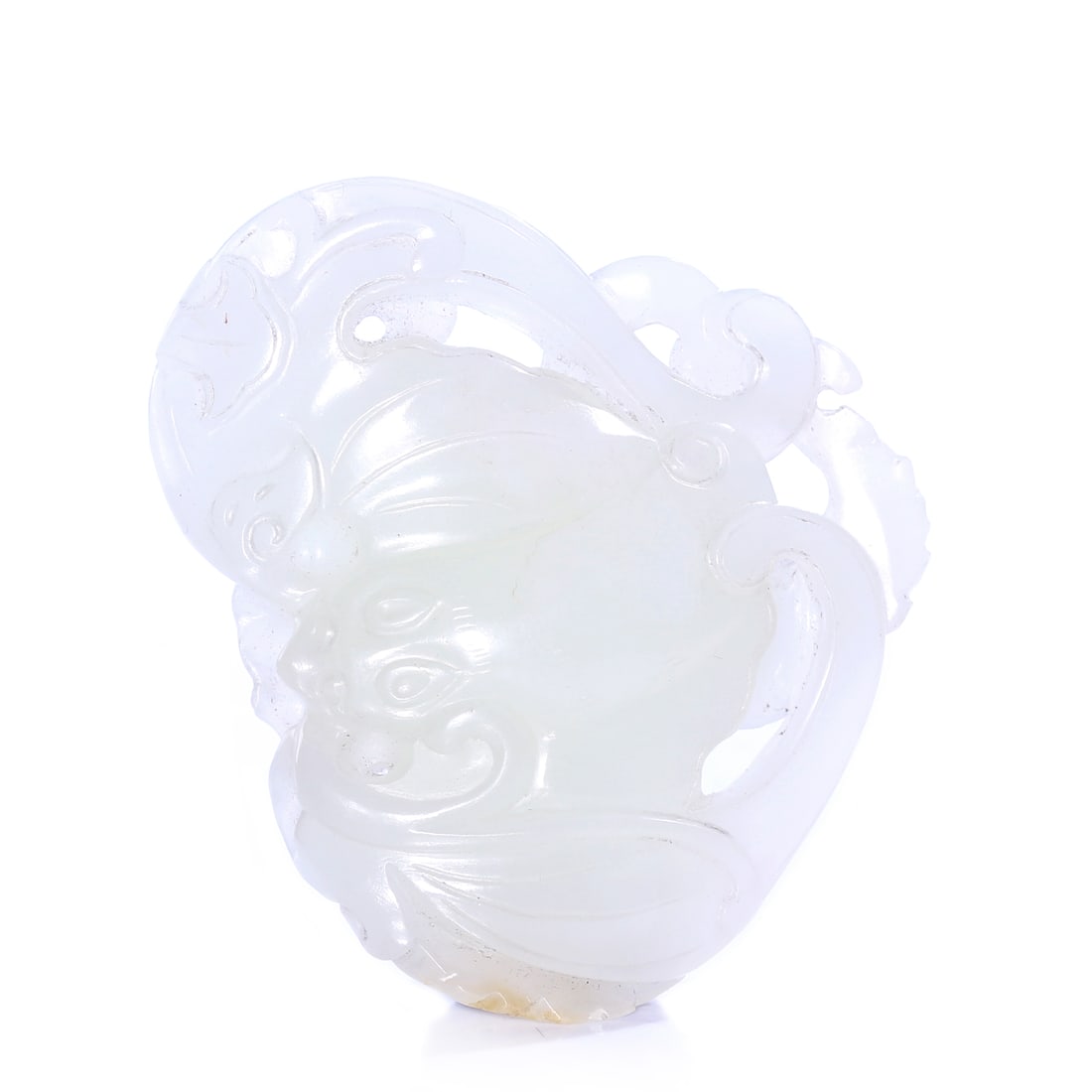 Chinese White Jade Carved Pendant (1 of 10)
