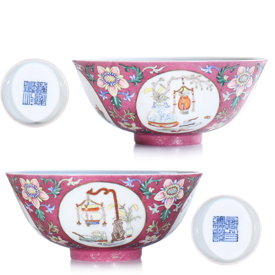 A Pair Of Chinese Enamel Porcelain Bowl (1 of 10)