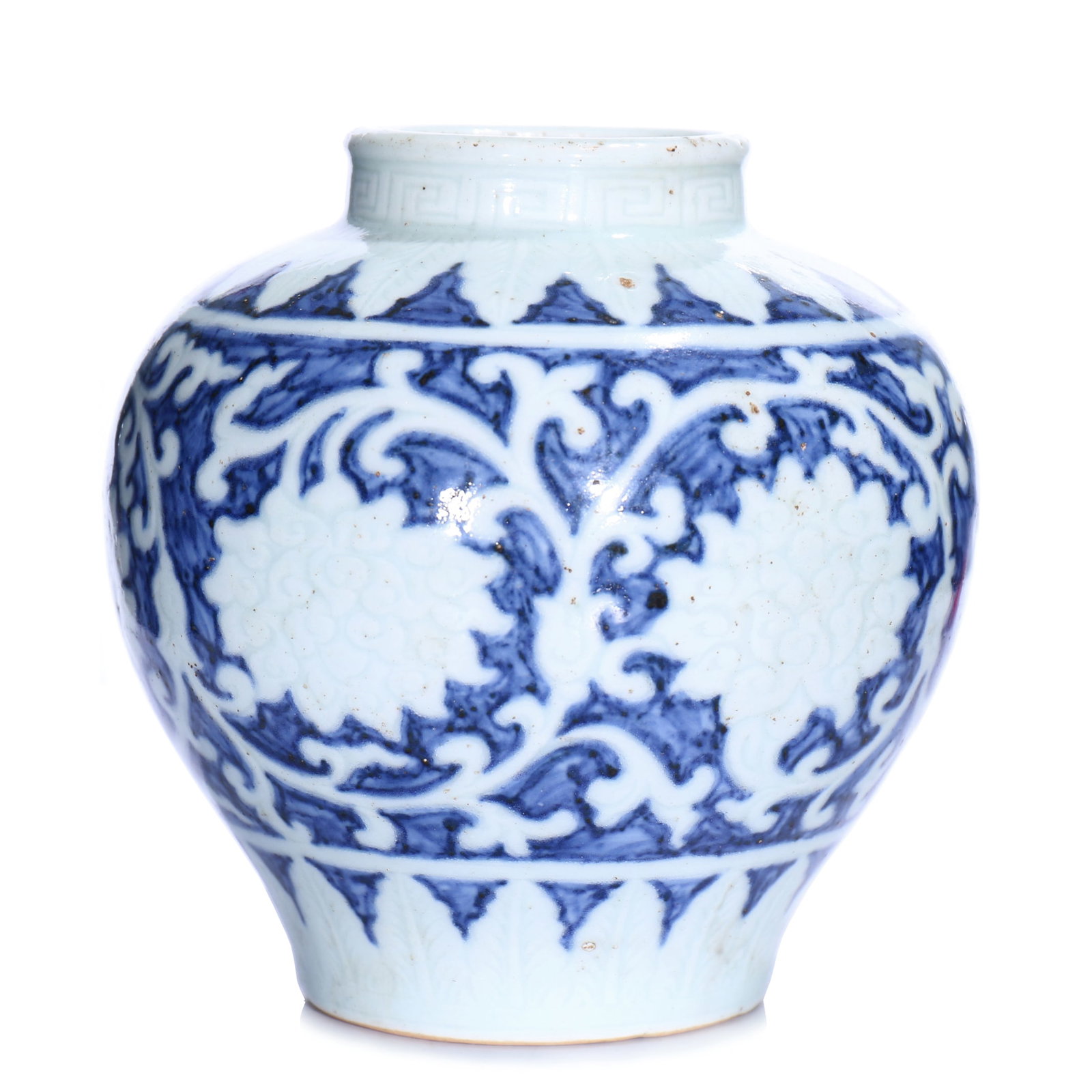 A Chinese Blue And White Glazed Porcelain Jar (1 of 9)