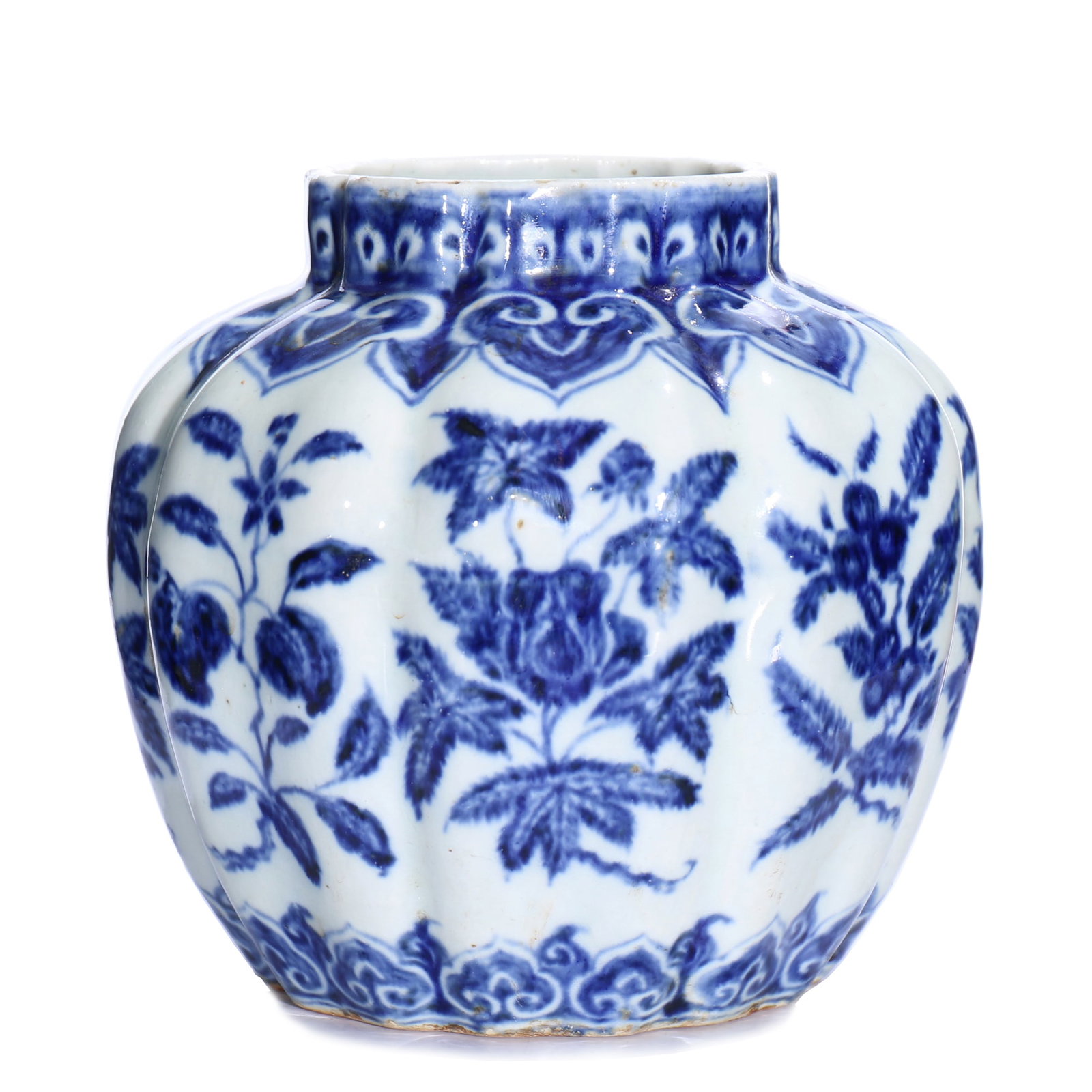 A Chinese Blue And White Glazed Porcelain Jar (1 of 9)