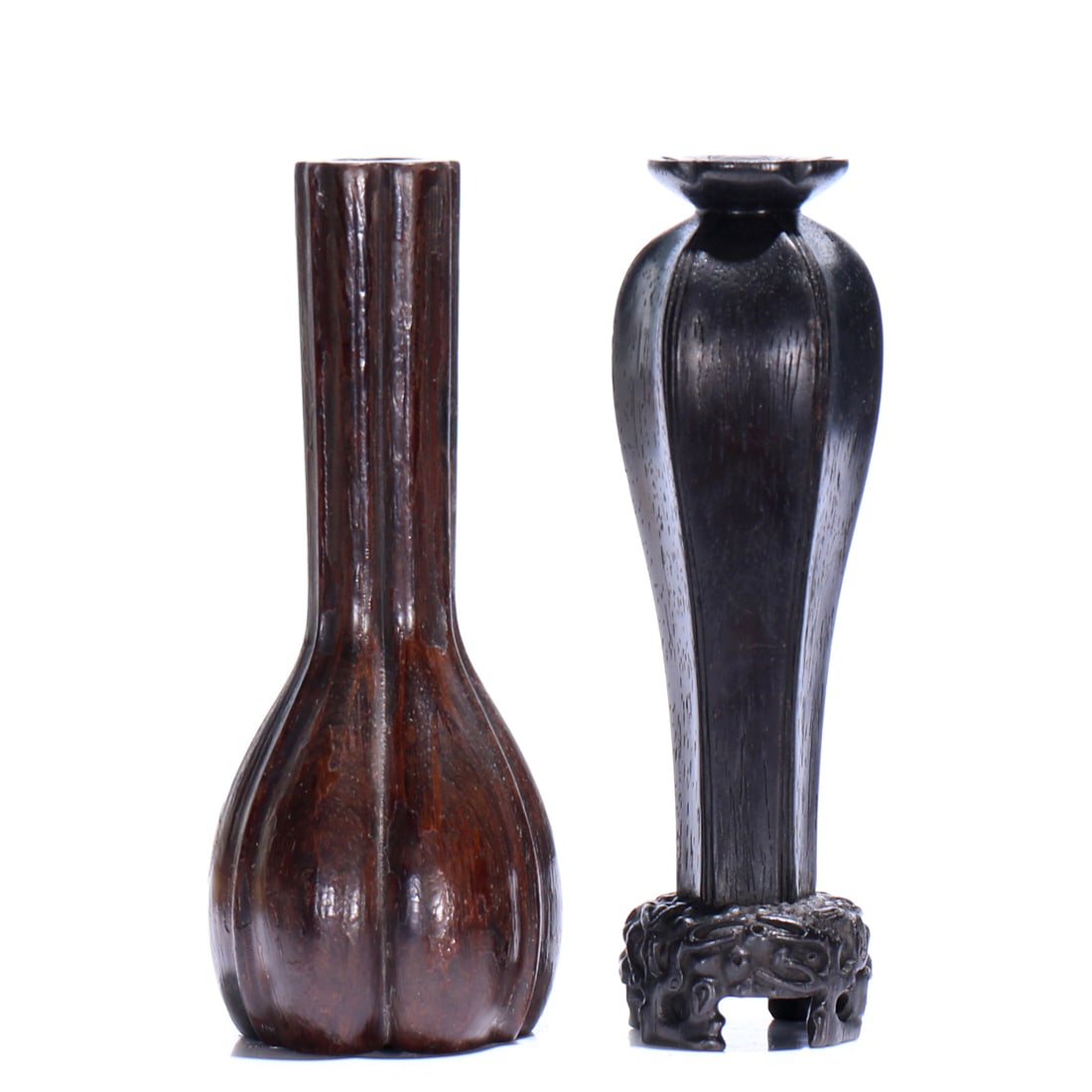 Two Chinese Hardwood Vases (1 of 7)