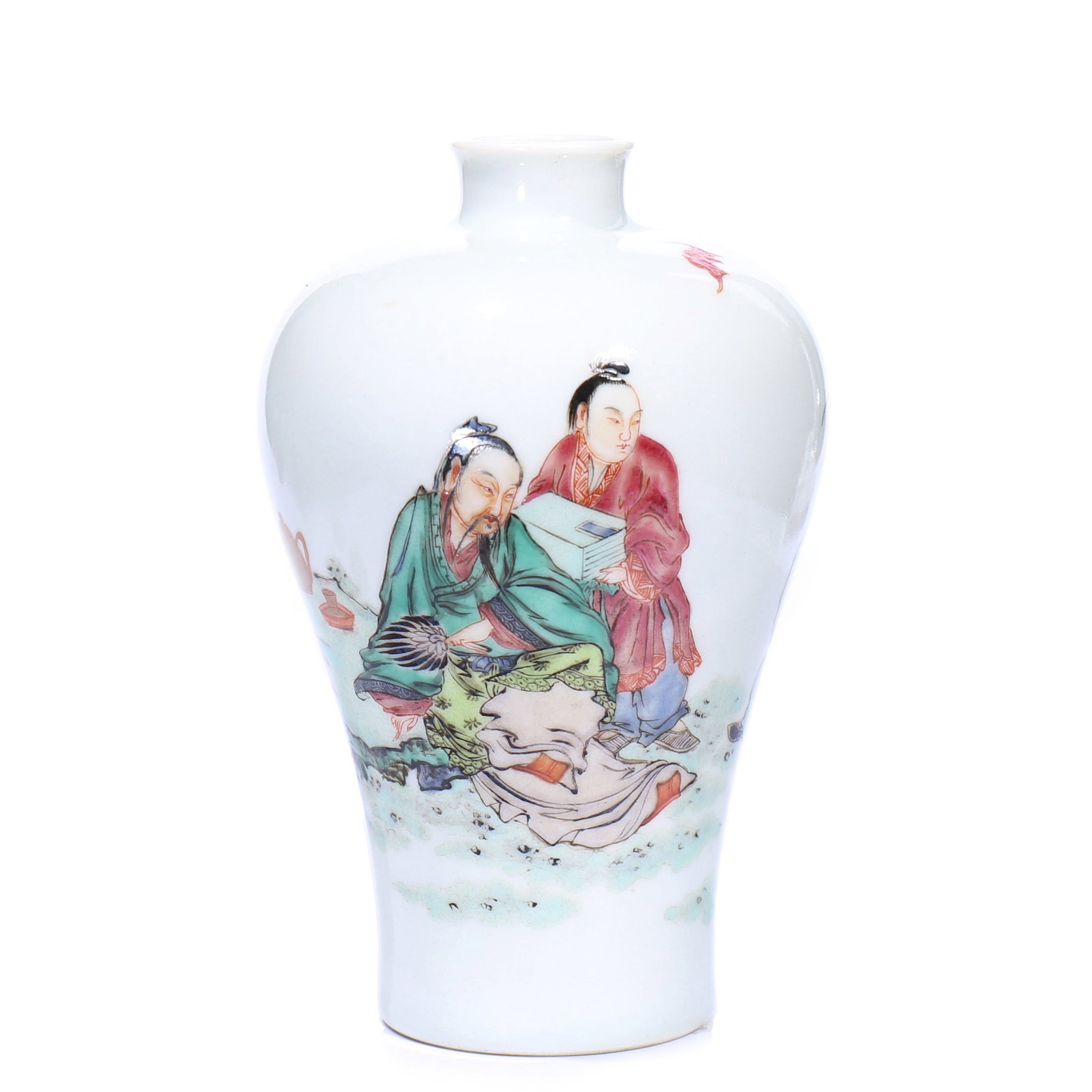 A Chinese Famille-Rose Porcelain Vase: H 12.5 cm