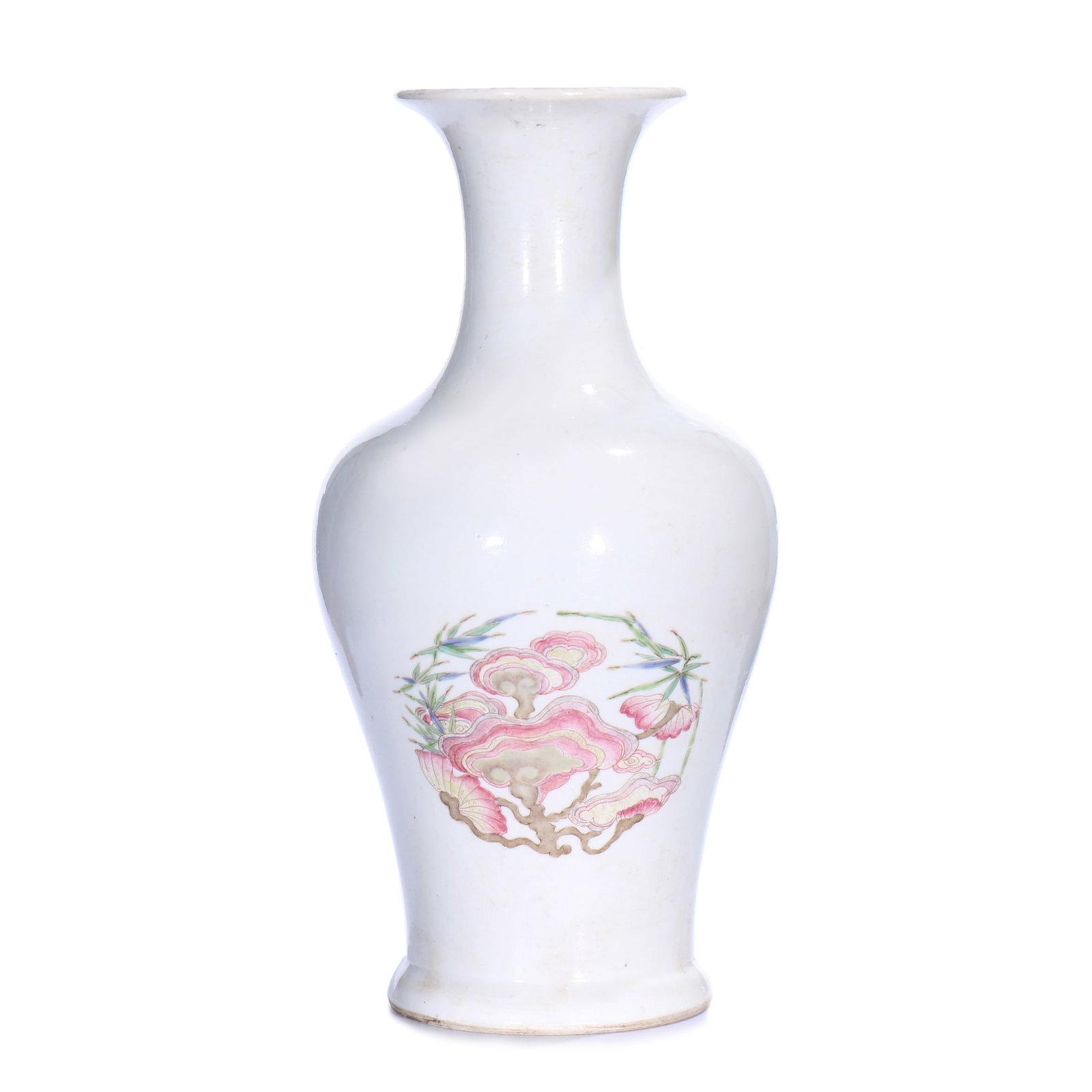 A Chinese Famille-Rose Porcelain Vase: H 24.5 cm