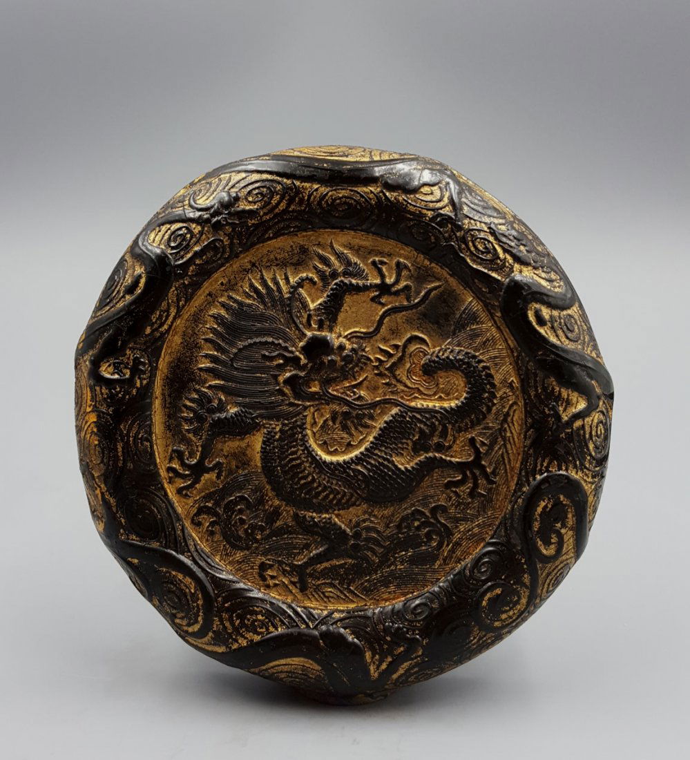 An Antique Carved Ink Stick / Cake (1 of 2)