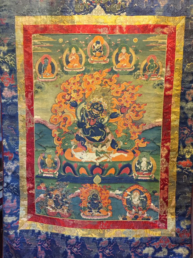 A 19th Tibetan Thangka of Mahakala (1 of 7)