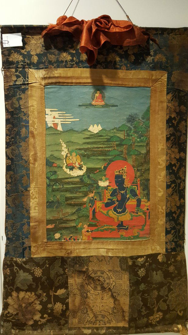 A 19th Tibetan Thangka of Vajradhara (1 of 9)
